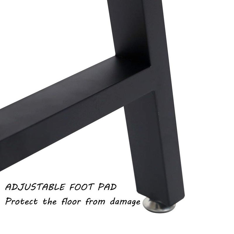 TIEOU Metal Legs for Table A Shape 28" H Tall Industrial Black Table Legs Heavy Duty Metal Desk Legs Set of 2(Without Boards) - Image 4